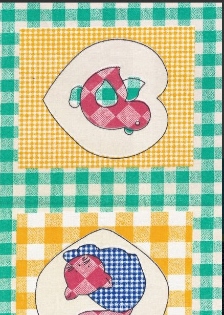 Zöld kockás cicás kacsás