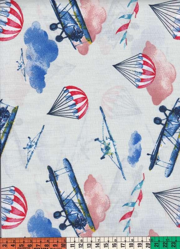 Kék alapon repülő, ejtőernyő