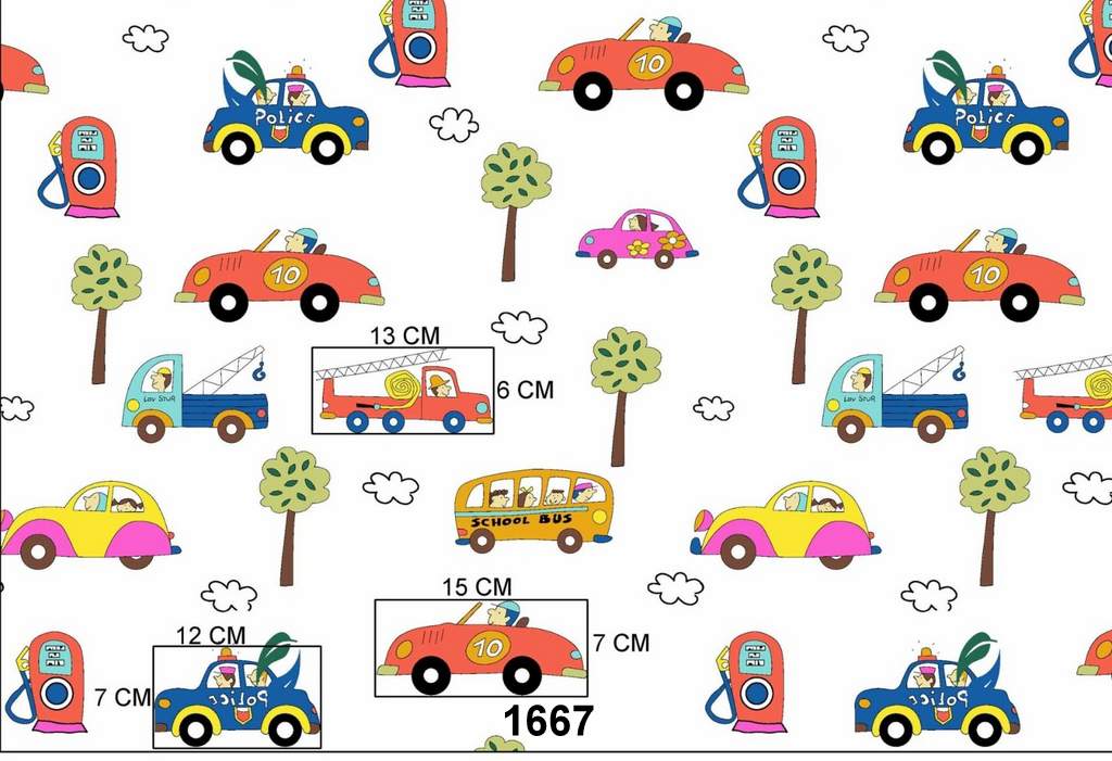 Fehér alapon autók, benzinkút