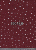 1904 Bordó alapon ezüst csillagok