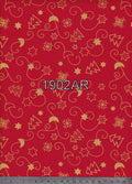 1902 Piros alapon arany indás, fenyőfás