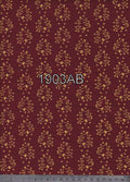 1903 Bordó alapon aranyfenyőfák