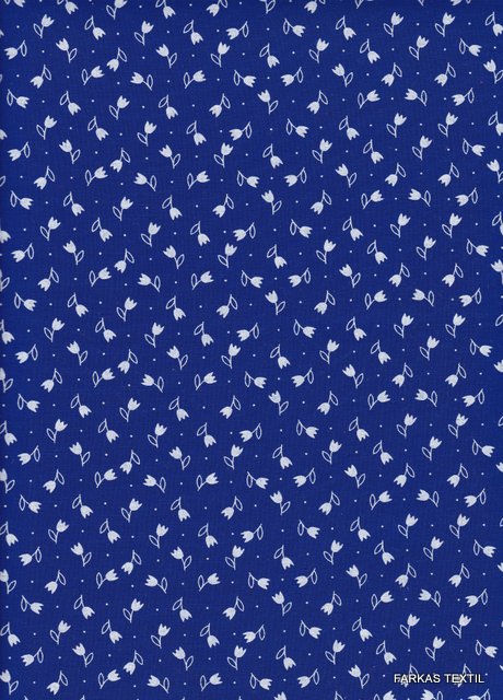 1802 Királykék alapon fehér tulipán