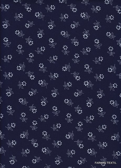 1803 Sötétkék alapon fehér margaréta