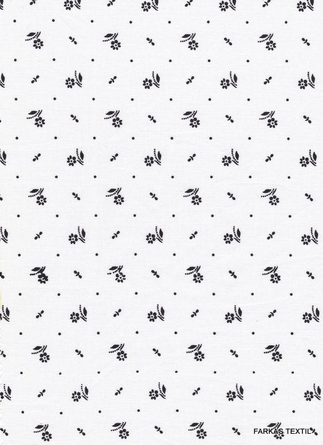 1804 fehér alapon pici fekete margaréta