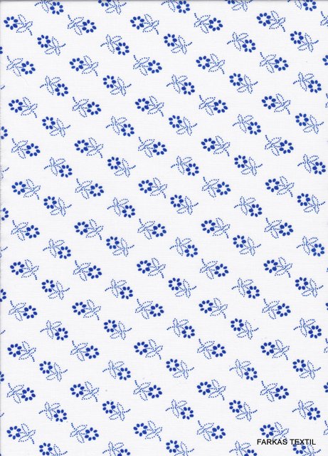 1803 Fehér alapon kék margaréta