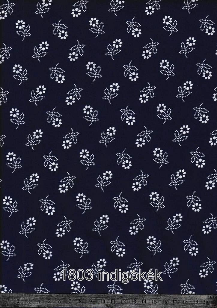 1803 Indigókék alapon fehér margaréták